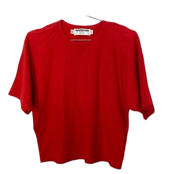 Vintage red dolman top - Picture 1 of 5